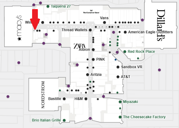 FP Mall Map Fashion Place Mall Map