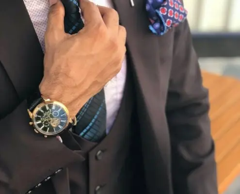 men's blue ties