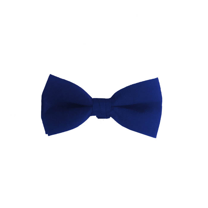 Solid Royal Clip On Bow Tie 866