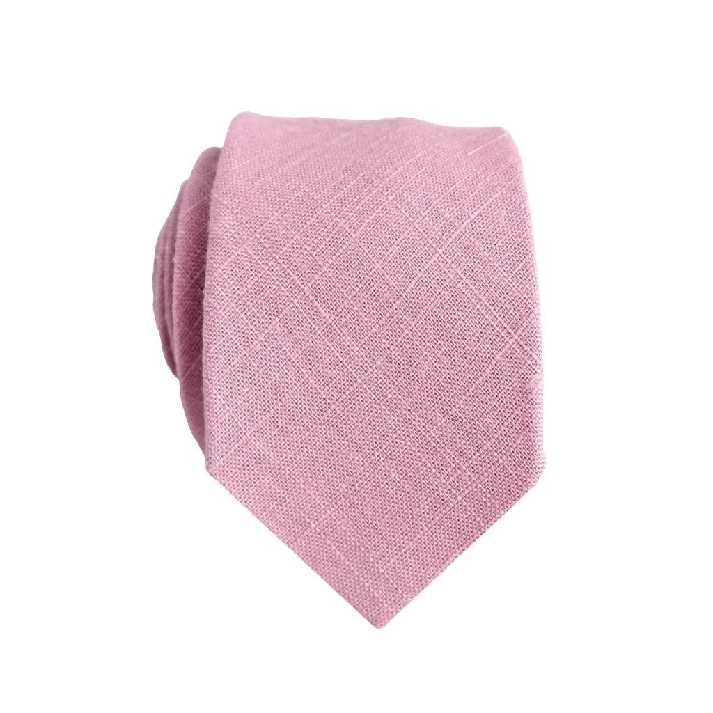 mauve shirt and tie