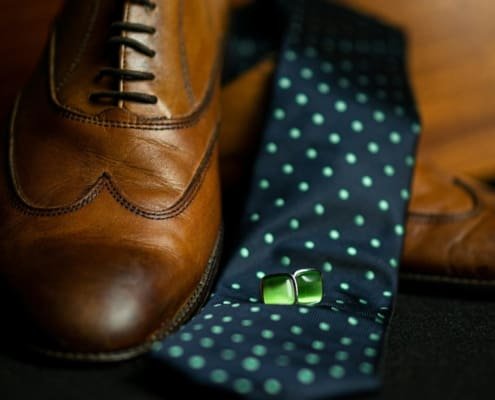 men's green ties