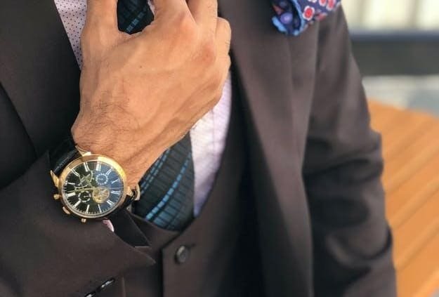 men's blue ties