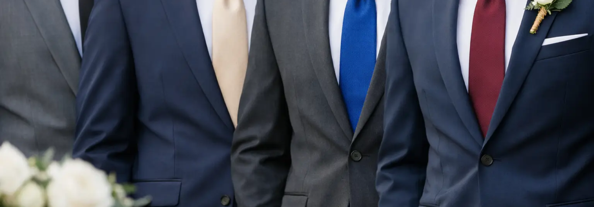 Groomsmen Tie Colors Guide for Wedding Style