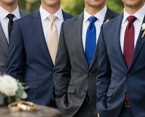 Groomsmen Tie Colors Guide for Wedding Style