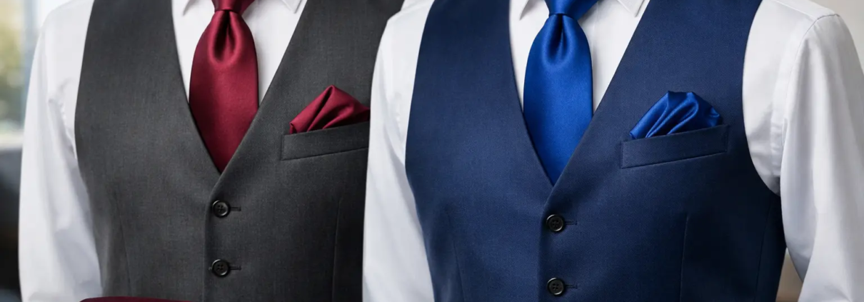 Matching Vest and Tie Sets That Look Sharp