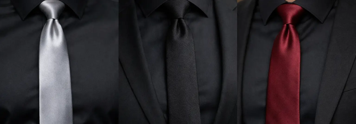 Black Shirt Tie Combinations That Work