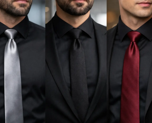 Black Shirt Tie Combinations That Work