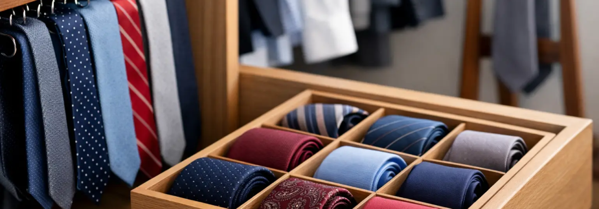 How to Store Neckties Properly Without Creases