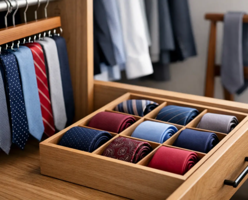 How to Store Neckties Properly Without Creases